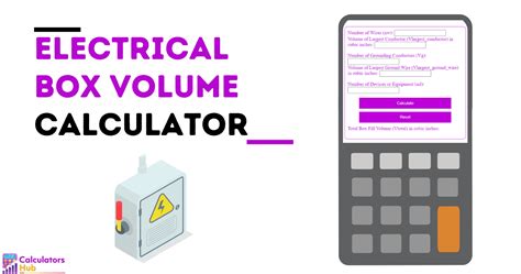 electric box feet|electrical box volume calculator.